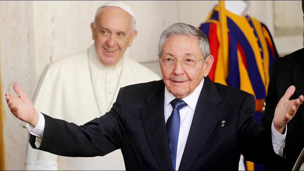 Raul Castro e Papa Francisco